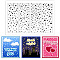 Custom PVC Plastic Clear Stamps, for DIY Scrapbooking, Photo Album Decorative, Cards Making, Mixed Shapes, 160x110mm