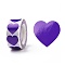 Heart Paper Stickers, Adhesive Labels Roll Stickers, Gift Tag, for Envelopes, Party, Presents Decoration, Blue Violet, 25x24x0.1mm, 500pcs/roll