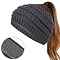 Acrylic Fiber Yarn Cold Weather Headbands, Winter Hat, Winter Warm Ear for Women, Dark Gray, 210x150mm