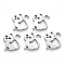 Tarnish Resistant 304 Stainless Steel Charms, Laser Cut, Cat Shape, Stainless Steel Color, 14.5x12.5x1mm, Hole: 1.2mm