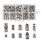 Kissitty Tube Hollow Tibetan Style Alloy Beads, Antique Silver, 16.5x8.5x1.6cm, 300pcs/box