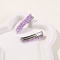 Acrylic Allogator Hair Clips, Orchid, 50x12mm