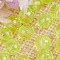 Transparent Acrylic Beads, Round, Green Yellow, 12mm