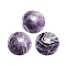 Natural Amethyst Pendants, Donut/Pi Disc Charms, 45x5~7mm, Hole: 10.5mm