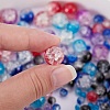 150Pcs 5 Styles Baking Painted Crackle Glass Bead Strands CCG-SZ0001-07-3