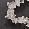 Chips Natural Quartz Crystal Beaded Stretch Bracelets BJEW-JB01826-05-2