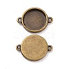 Tibetan Style Alloy Cabochon Connector Settings MLF11386Y-NF-1