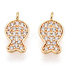 925 Sterling Silver Micro Pave Cubic Zirconia Charms STER-T004-68G-2