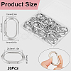 SOFPLATE Zinc Alloy Spring Gate Rings FIND-SP0001-12B-2