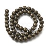 Natural Pyrite Beads Strands G-H059-A01-01-2