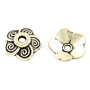 Tibetan Style Alloy Flower Bead Caps TIBE-5221-AS-LF-1