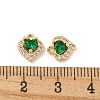 Brass Micro Pave Cubic Zirconia Charms KK-Z057-01G-01-3