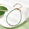 Natural Jasper & Green Aventurine & Glass Seed Beaded Bracelets BJEW-MZ00047-01-4