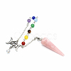 Natural Rose Quartz Dowsing Pendulums WG14383-02-1