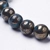 Natural Pyrite Beads Strands G-K181-02-I04-3