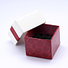 Rectangle Cardboard Ring Boxes with Black Velvet inside & Bowknot CBOX-N006-02-3