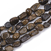 Natural Bronzite Beads Strands G-S363-041-1