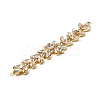 Shiny Flower Rhinestone Trim FIND-WH0050-25-3