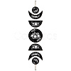 Moon Phase Wood Hanging Wall Decorations HJEW-WH0054-003-1