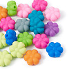 48Pcs 12 Colors Flower Food Grade Eco-Friendly Silicone Beads SIL-TA0001-50-3