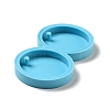 Flat Round DIY Pendant Silicone Molds DIY-G062-D06-4