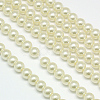 Eco-Friendly Dyed Glass Pearl Round Beads Strands HY-A002-14mm-RB011-1