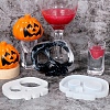 DIY Halloween Skull Cup Mat Statue Silicone Molds DIY-E055-19-7