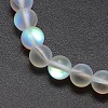 Synthetic Moonstone Beads Strands X-G-F142-10mm-01-3
