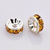 Brass Rhinestone Spacer Beads RB-A014-Z5mm-17S-NF-2