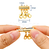2 Set 2 Style Alloy Magnetic Slide Lock Clasps FIND-YW0001-24-2