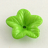 Opaque Acrylic Flower Bead Caps X-SACR-Q099-M53-2