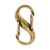 Tibetan Style Alloy Double S Snap Hook Spring Keychain Clasps FIND-YW0004-08AB-1
