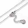 Brass Micro Pave Cubic Zirconia Door Knocker Pendant Necklaces NJEW-H202-01P-4