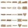 50Pcs PVC Waterproof Word Stickers PW-WG0B6B3-01-2