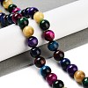 7 Colors Natural Tiger Eye Beads Strands G-A220-A01-02-2