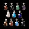 Natural & Synthetic Mixed Gemstone Pendants G-A031-02P-1