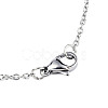 Non-Tarnish 201 Stainless Steel Dolphin Pendant Necklaces NJEW-T009-JN073-1-45-3