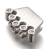 304 Stainless Steel Slide Charms STAS-P270-03P-3