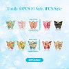 Biyun 40Pcs 10 Style Transparent Acrylic Charms FIND-BY0001-22-5