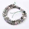 Natural Tree Agate Bead Strands G-G945-18-8mm-2