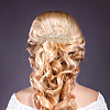 BENECREAT 10Pcs 10 Style Wedding Bridal Flower & Leaf Iron Hair Combs OHAR-BC0001-02-6
