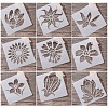 2 Sets 2 Styles Plastic Drawing Stencil DIY-SZ0002-24-3