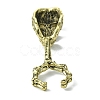 Skull Alloy Cigarette Holder Ring RJEW-K275-29AB-3