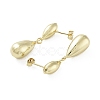 Teardrop Brass Dangle Stud Earrings EJEW-Q811-17G-2