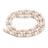 Electroplated Shell Pearl Beads Strands SHEL-F008-03A-04-2