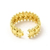 Rack Plating Brass Star Wrap Cuff Rings for Women RJEW-C050-15G-3