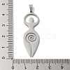 Non-Tarnish 304 Stainless Steel Pendants STAS-O005-06P-3