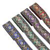 FINGERINSPIRE 14M 4 Colors Ethnic Style Embroidery Polyester Ribbons OCOR-FG0001-48-1