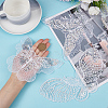 Gorgecraft 18Pcs 3 Style Butterfly Gauze Embroidery Ornaments Accessories PATC-GF0001-09-3