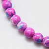 Synthetic Ocean White Jade Beads Strands G-L019-8mm-07-2